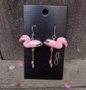 Greater Flamingo Earrings