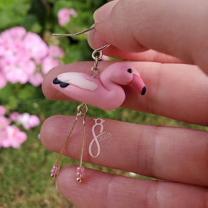 Greater Flamingo Earrings