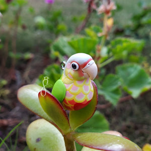 Red Pineapple Green Cheek Charm