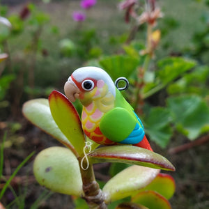 Red Pineapple Green Cheek Charm