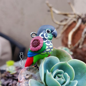 Green Cheek Conure Sunflower Charm