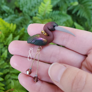 Glossy Ibis Pendant