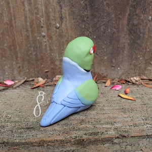 Green-Violet Ringneck Figurine