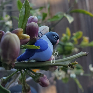 Violet Masked Lovebird Charm