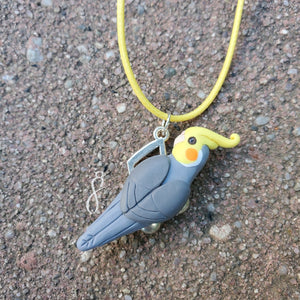 Musical Cinnamon Cockatiel Pendant
