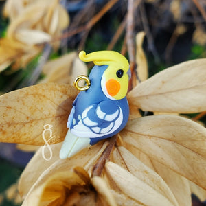 Pearl Cockatiel Charm