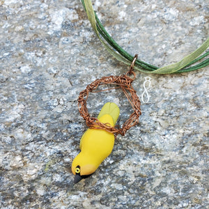Spectacled Weaver Pendant