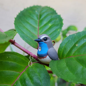 White-Spotted Bluethroat Charm