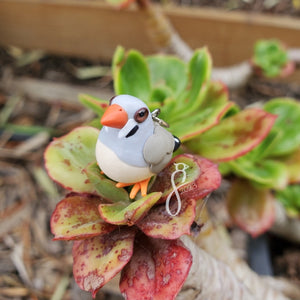 Female Zebra Finch Charm