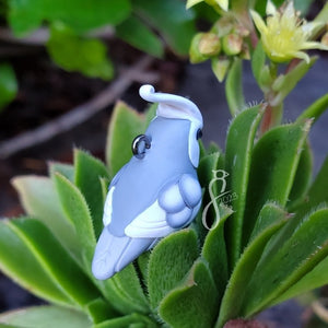 Silver Cockatiel Charm