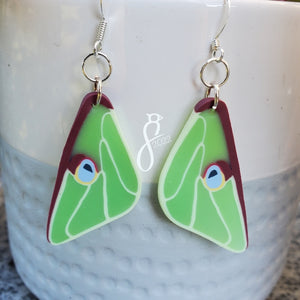 Luna Moth Wing Earrings