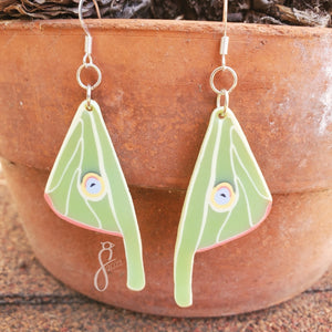 Luna Moth Wing Earrings