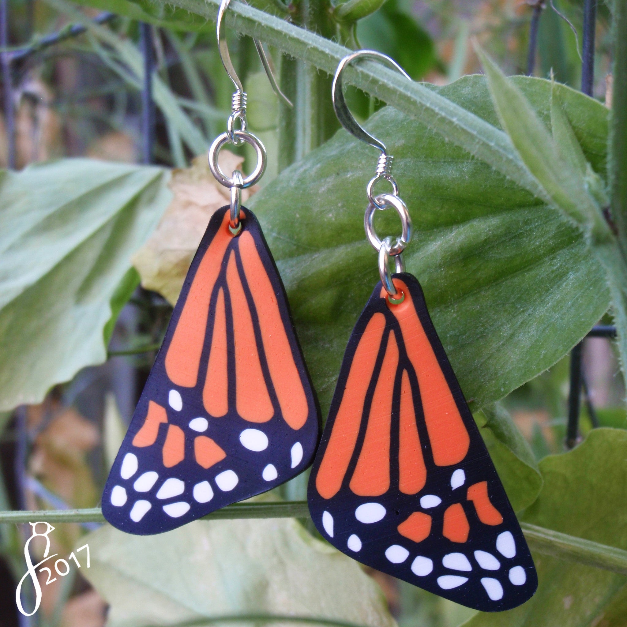 Blue Monarch Butterfly Earrings – Lore and Lotus