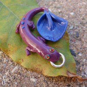 Green-Eyed Purple Salamander