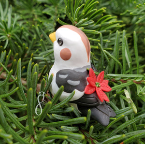 [Pre-Order] Poinsettia Snow Bunting