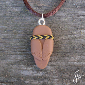 Bundled Brown Owl Pendant