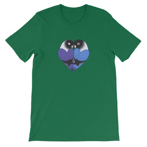 Masked Lovebird Heart T-Shirt
