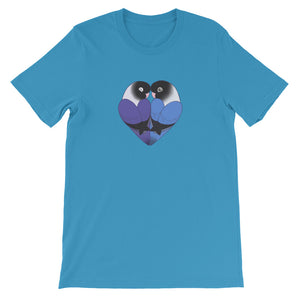Masked Lovebird Heart T-Shirt
