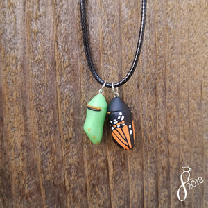 Monarch Chrysalis Pendant