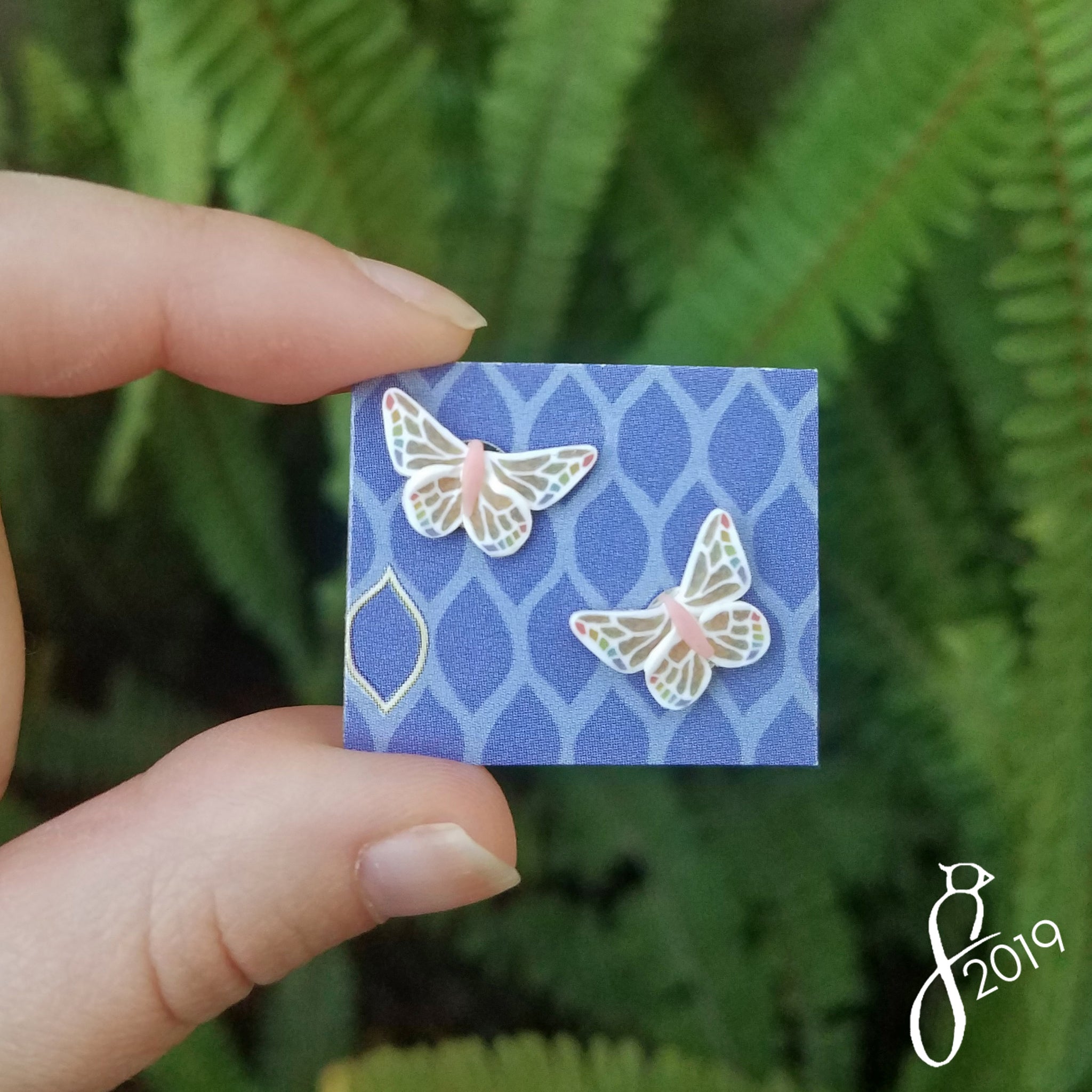 Blue Butterfly Porcelain Earrings – The Triceratory