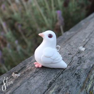 White Dove Charm